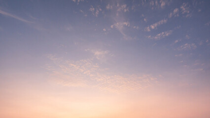 Dramatic sunrise with color sky and clouds