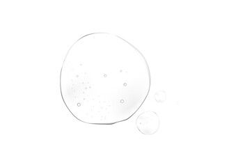 Cosmetic Cream Gel Texture Isolated On White Background