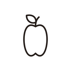 Apple icon symbol for apps and websites. Apple sign and symbols for web design.