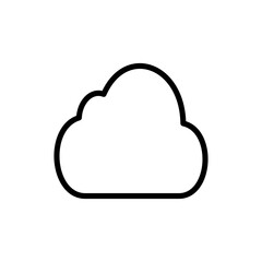Cloud icon symbol for apps and websites. cloud sign and symbol