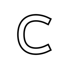 Copyright icon symbol for apps and websites. copyright sign and symbol