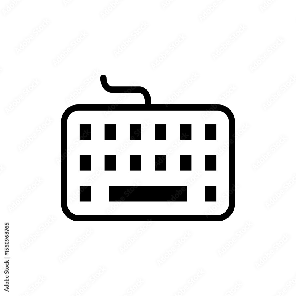 Fototapete keyboard icon symbol for apps and websites. keyboard sign and symbol