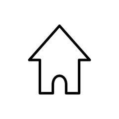House icon symbol for apps and websites. Home sign and symbol