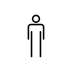 Man icon symbol for apps and websites. male sign and symbol. human symbol