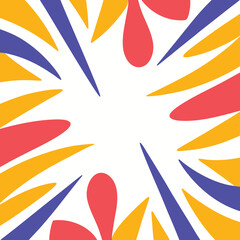 Obraz premium Abstract geometric pattern with vibrant colors creative artistic design background illustration