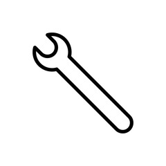 Wrench icon symbol for apps and websites. repair icon. tools sign and symbol