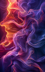 Obraz premium Abstract swirling colors of smoke or fire.
