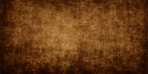 Aged brown parchment with a distressed, grungy texture forms a vintage backdrop