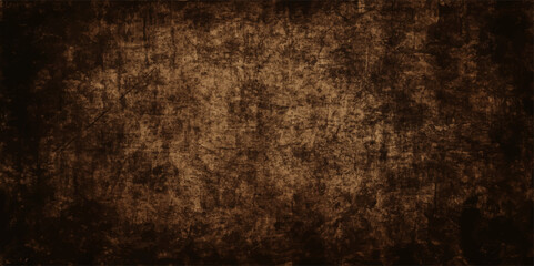Aged dark brown vintage paper with a rough, dirty, textured grunge pattern