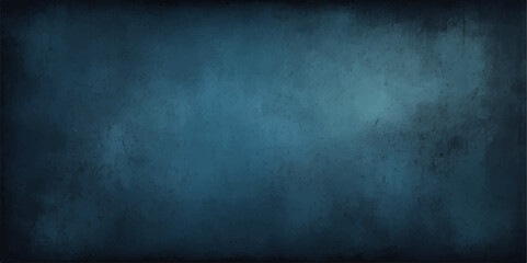 Dark blue grunge texture, an aged concrete wall surface