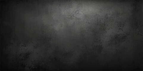 Dark, old, and rough, this black grunge metal texture forms a vintage concrete wall pattern