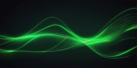 Dynamic blue lines create a futuristic wavy pattern, illustrating a technological and energetic abstract background