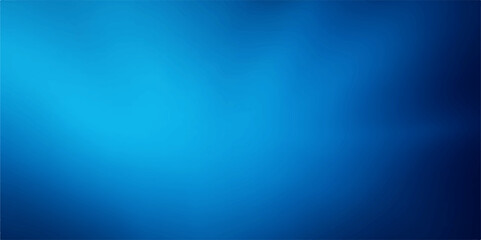 Blue abstract background with soft rays and glowing gradient design