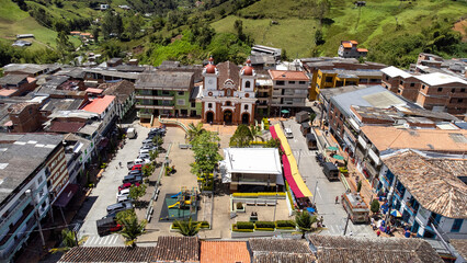 Granada, Antioquia, Colombia. June 28, 2025. Filial Church is a Colombian Catholic church.