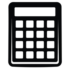 Mathematician element isolated calculator buttons on white background