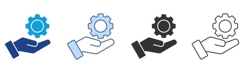 Management Icon Set Multiple Style Collection