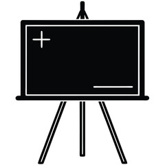 Mathematician element isolated school math board on white background