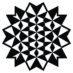 Mathematician element isolated tessellation pattern on white background