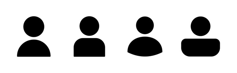 User Icon set. person sign. people icon.