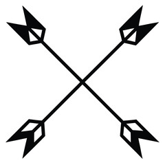 Mathematician element isolated vector arrows on white background