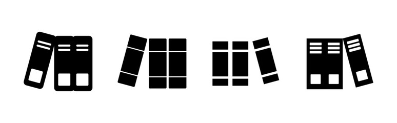 Library icon set. education icon vector