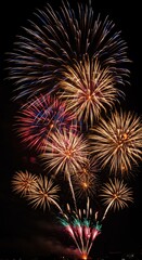 夏の夜空の花火大会