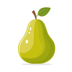 Pear Fruit Food Icon on a Transparent Background