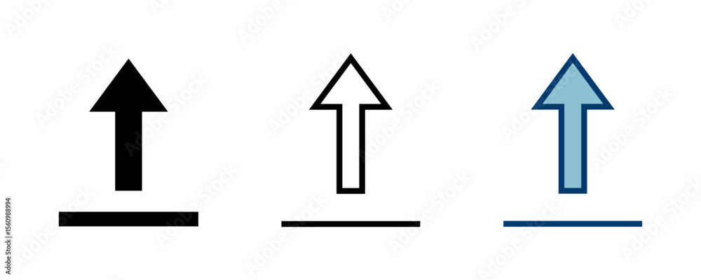Poster upload icon vector isolated on white background. upload sign icon. upload button. load symbol.