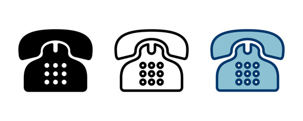 Telephone icon vector isolated on white background. Phone icon vector. Call icon vector.