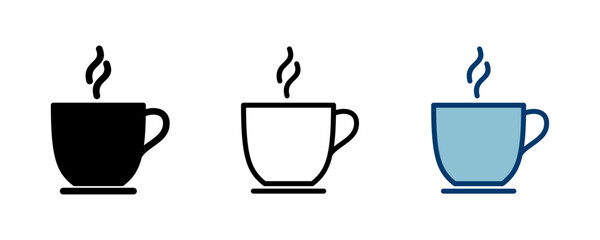 coffee cup icon vector isolated on white background. Coffee cup icon. Coffee vector icon. Tea