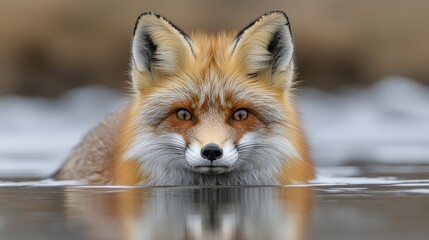Fototapeta premium Red Fox in Water