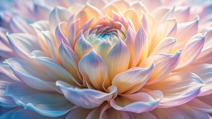 A Delicate Tapestry of Pastel Petals, Illuminated by a Gentle Glow, Evoking Serenity and Tranquility