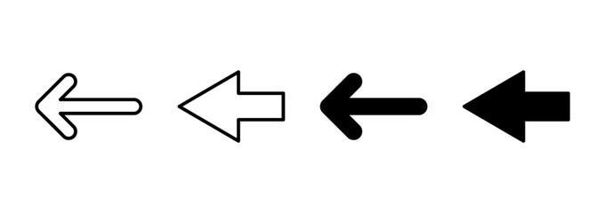 Arrow icon vector. Arrow sign and symbol for web design.