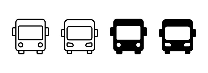 Bus icon vector. bus sign and symbol