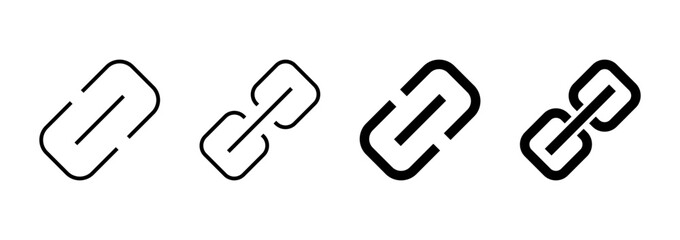 Link icon vector. Hyperlink chain sign and symbol