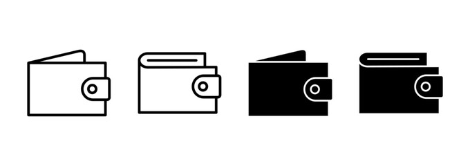 Wallet icon vector. wallet sign and symbol