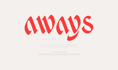 Bold decorative gothic-style alphabet with elegant medieval curves, perfect for branding and posters