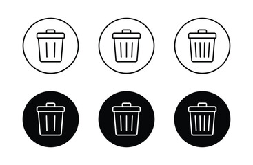 trash can icon vector. trash can symbol icon	