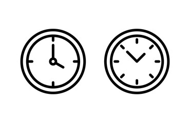 Clock icon vector illustration. Time sign and symbol. watch icon