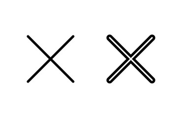 Close icon vector illustration. Delete sign and symbol. cross sign