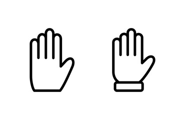 Hand icon vector illustration. hand sign and symbol. hand gesture