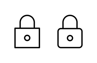 Lock icon vector illustration. Padlock sign and symbol. Encryption icon. Security symbol