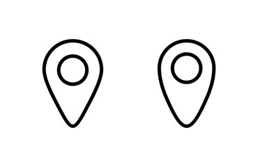 Pin icon vector illustration. Location sign and symbol. destination icon. map pin