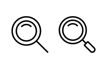 Search icon vector illustration. search magnifying glass sign and symbol