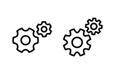 setting Icon vector illustration. Cog settings sign and symbol. Gear Sign