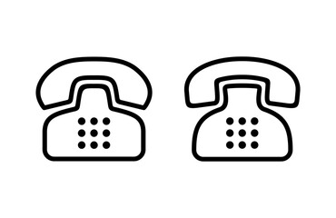 Telephone icon vector illustration. phone sign and symbol