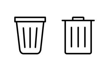 Trash icon vector illustration. trash can icon. delete sign and symbol.