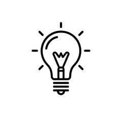 Creative Spark: Light Bulb Outline Inspiration
