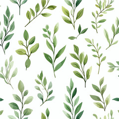 Fototapeta premium Plant leaves and flower textures, exquisite vector floral patterns.