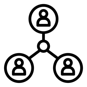 Connection Icon in Line Style
